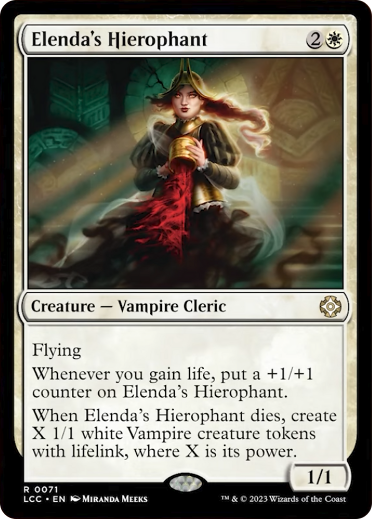 Elenda's Hierophant [The Lost Caverns of Ixalan Commander] MTG Single Magic: The Gathering | Red Claw Gaming