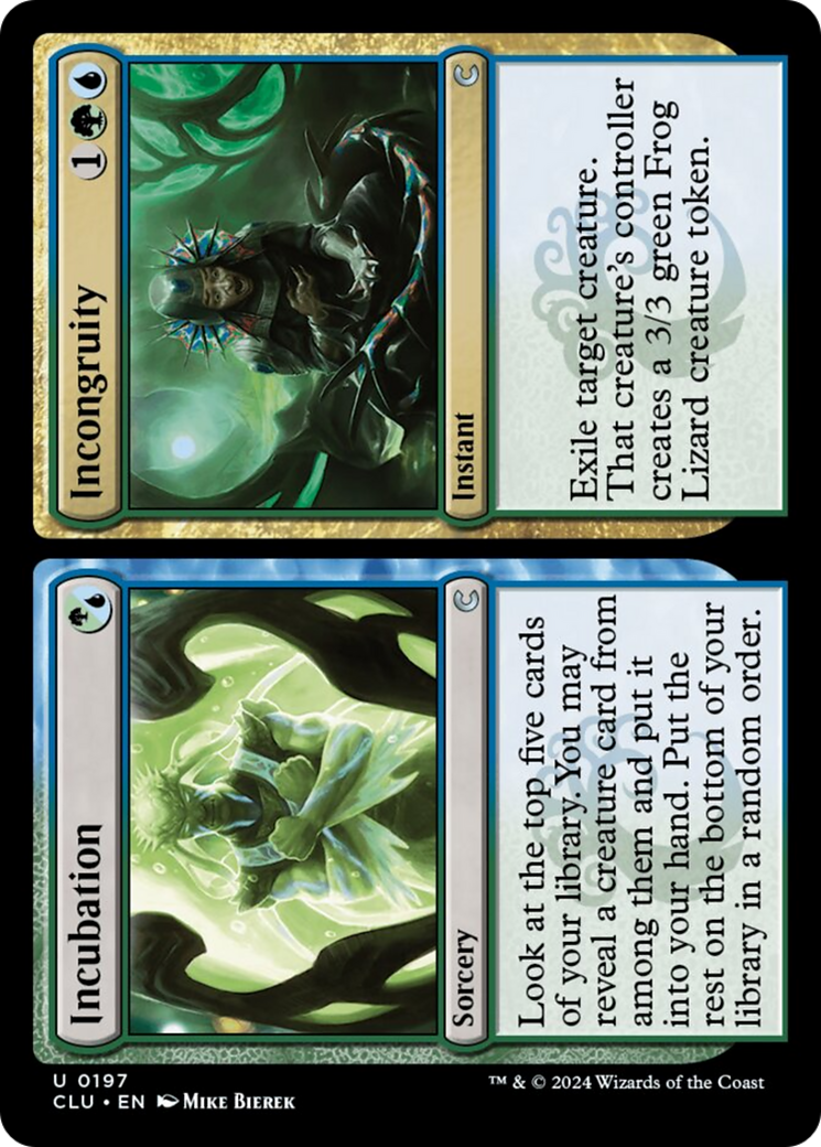 Incubation // Incongruity [Ravnica: Clue Edition] MTG Single Magic: The Gathering | Red Claw Gaming