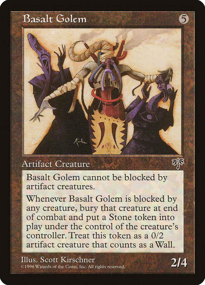 Basalt Golem [Mirage] MTG Single Magic: The Gathering | Red Claw Gaming