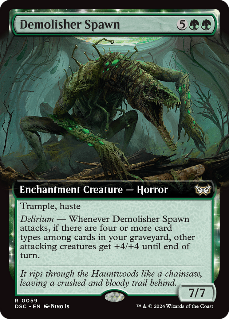 Demolisher Spawn (Extended Art) [Duskmourn: House of Horror Commander] MTG Single Magic: The Gathering | Red Claw Gaming