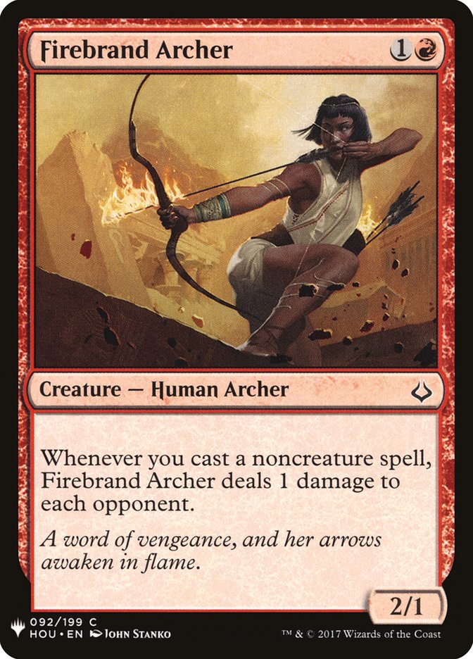 Firebrand Archer [Mystery Booster] MTG Single Magic: The Gathering | Red Claw Gaming