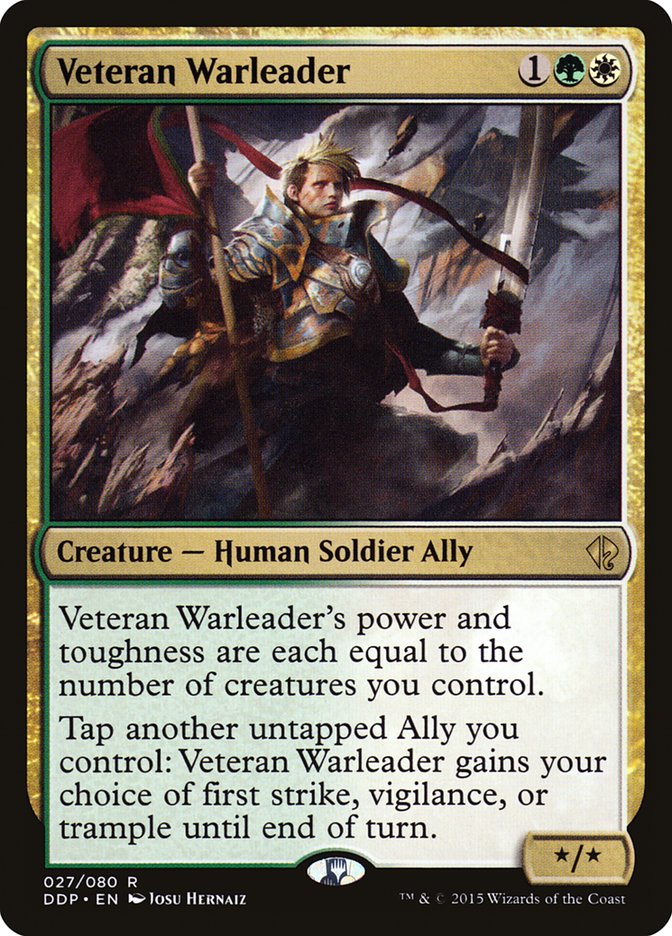 Veteran Warleader [Duel Decks: Zendikar vs. Eldrazi] MTG Single Magic: The Gathering | Red Claw Gaming
