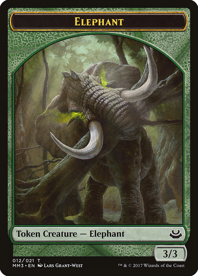 Elephant Token [Modern Masters 2017 Tokens] MTG Single Magic: The Gathering | Red Claw Gaming