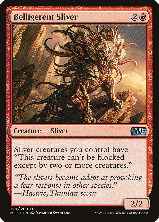 Belligerent Sliver [Magic 2015] MTG Single Magic: The Gathering | Red Claw Gaming