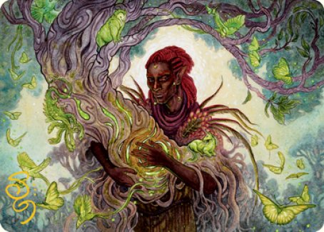 Circle of Dreams Druid Art Card (Gold-Stamped Signature) [Dungeons & Dragons: Adventures in the Forgotten Realms Art Series] MTG Single Magic: The Gathering | Red Claw Gaming