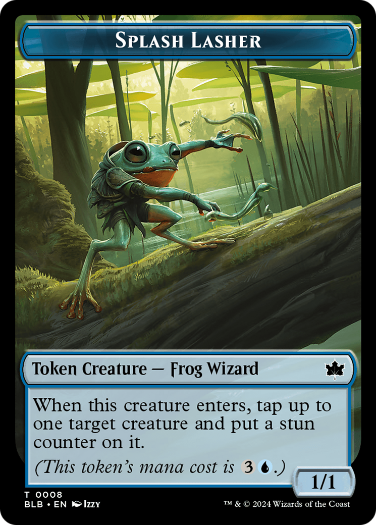 Rat // Splash Lasher Double-Sided Token [Bloomburrow Tokens] MTG Single Magic: The Gathering | Red Claw Gaming