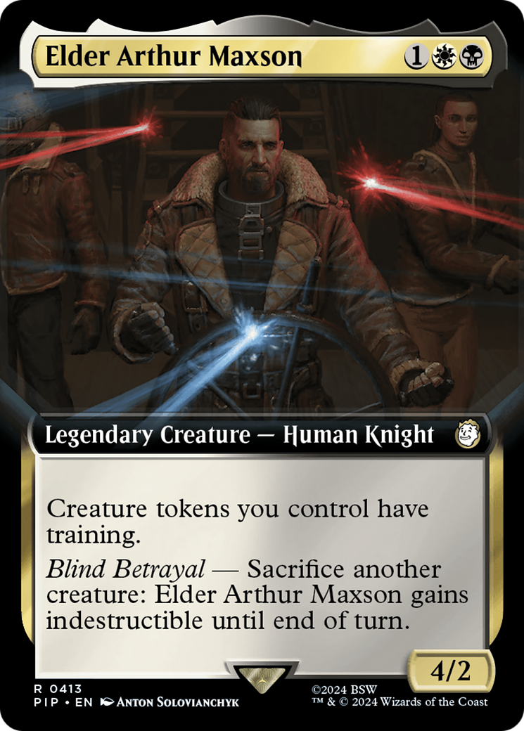 Elder Arthur Maxson (Extended Art) [Fallout] MTG Single Magic: The Gathering | Red Claw Gaming