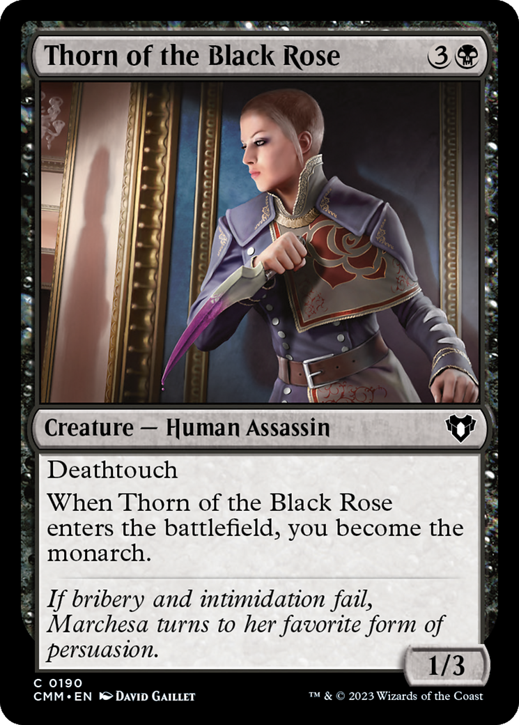 Thorn of the Black Rose [Commander Masters] MTG Single Magic: The Gathering | Red Claw Gaming