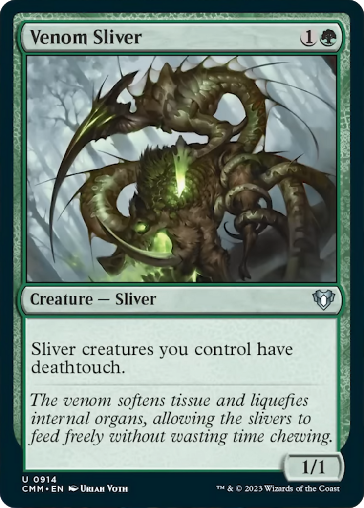 Venom Sliver [Commander Masters] MTG Single Magic: The Gathering | Red Claw Gaming