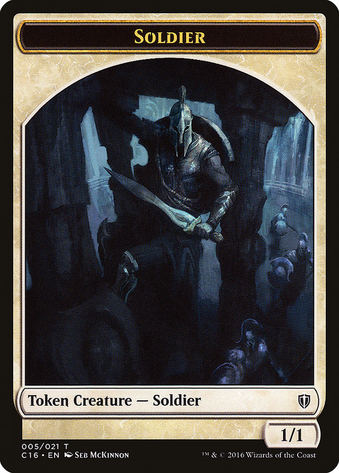 Soldier // Squid Double-Sided Token [Commander 2016 Tokens] MTG Single Magic: The Gathering | Red Claw Gaming