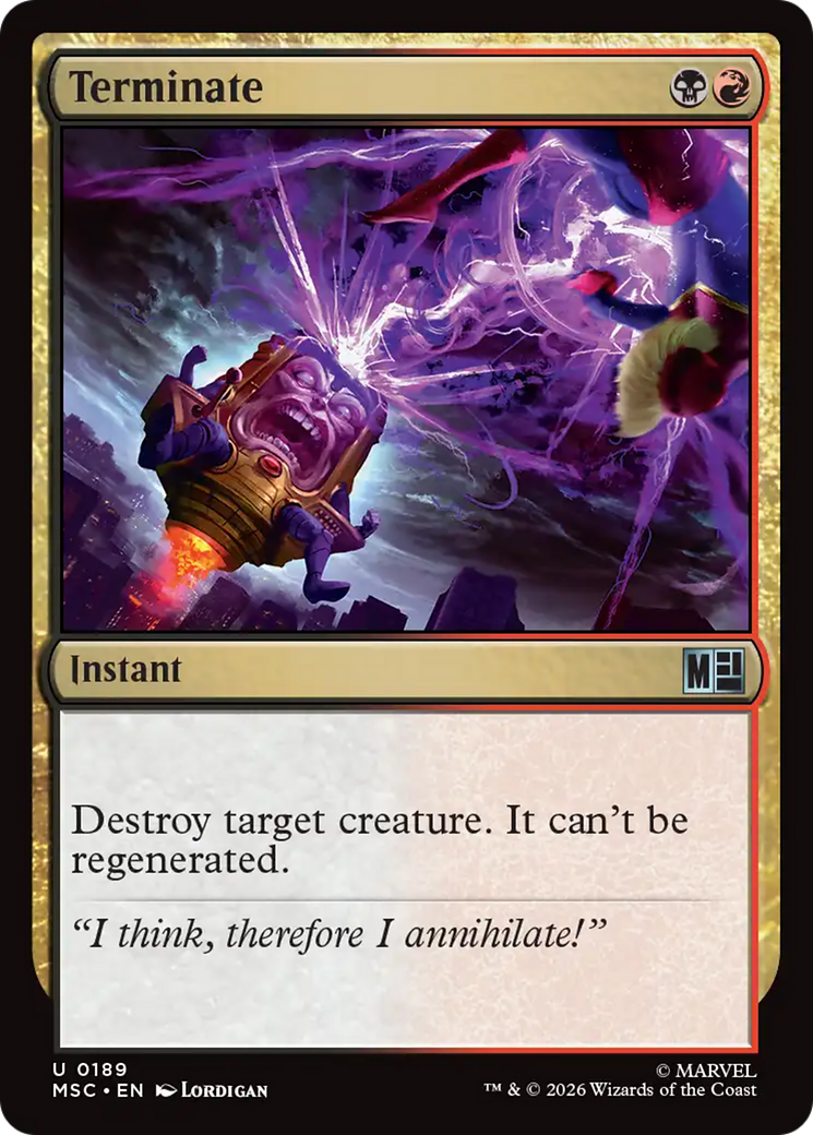 Terminate [Marvel Super Heroes Commander] MTG Single Magic: The Gathering | Red Claw Gaming