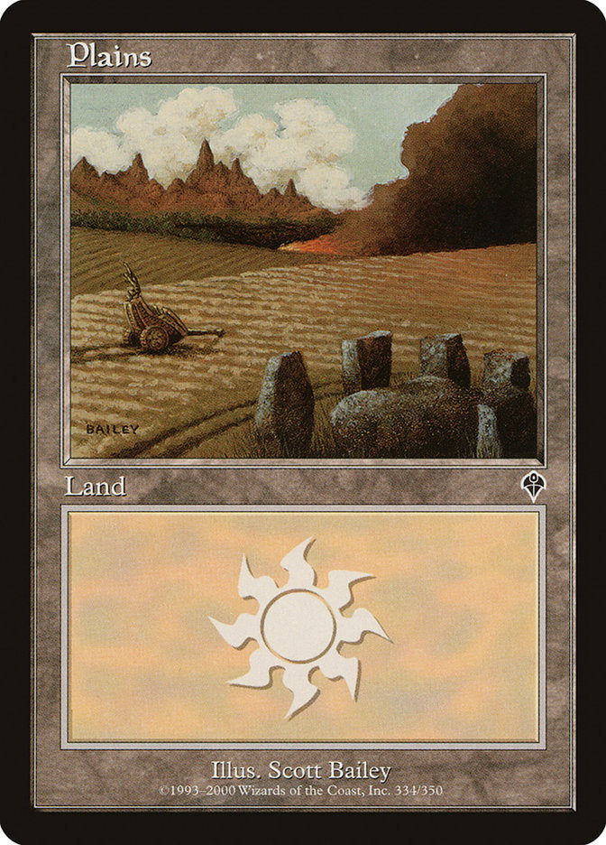 Plains (334) [Invasion] MTG Single Magic: The Gathering | Red Claw Gaming