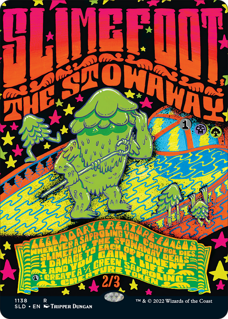 Slimefoot, the Stowaway (Borderless) [Secret Lair Drop Series] MTG Single Magic: The Gathering | Red Claw Gaming