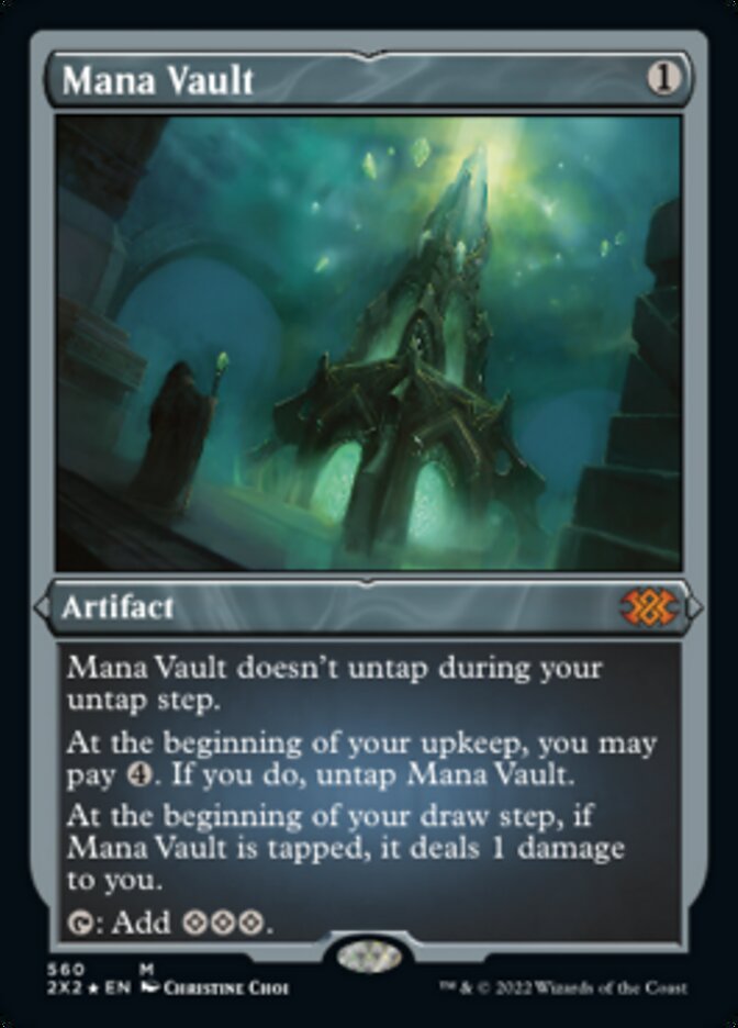 Mana Vault (Foil Etched) [Double Masters 2022] MTG Single Magic: The Gathering    | Red Claw Gaming