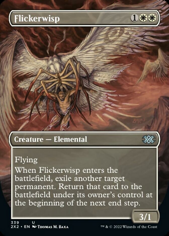 Flickerwisp (Borderless Alternate Art) [Double Masters 2022] MTG Single Magic: The Gathering    | Red Claw Gaming