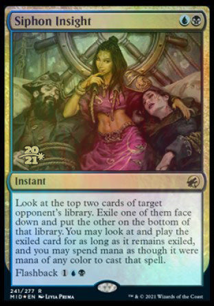 Siphon Insight [Innistrad: Midnight Hunt Prerelease Promos] MTG Single Magic: The Gathering | Red Claw Gaming