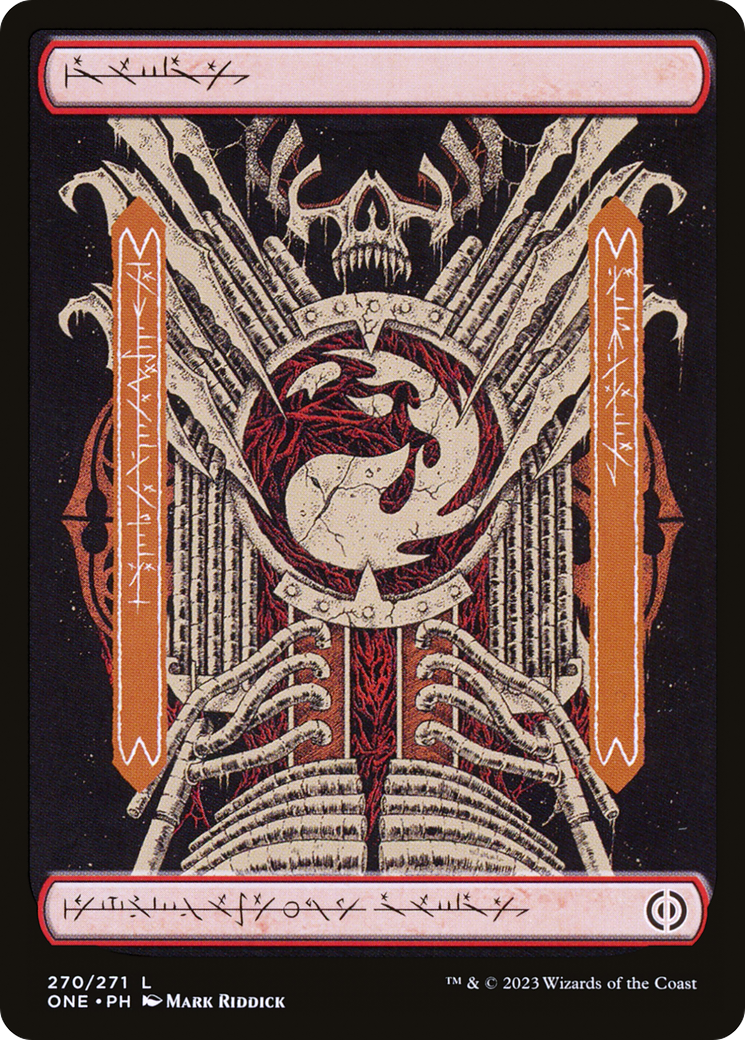 Mountain (270) (Phyrexian) [Phyrexia: All Will Be One] MTG Single Magic: The Gathering | Red Claw Gaming