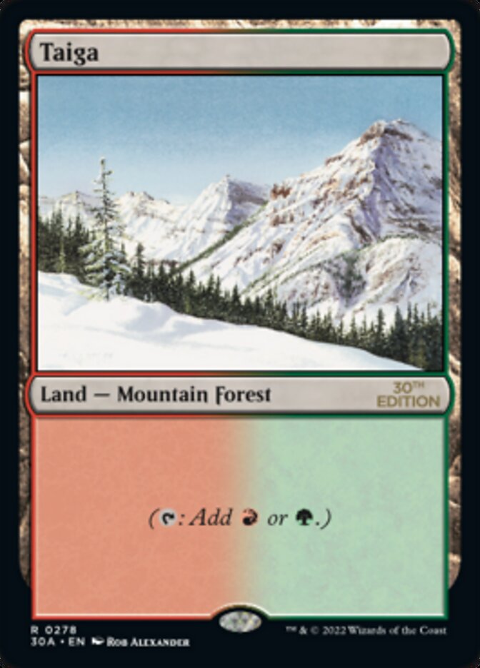 Taiga [30th Anniversary Edition] MTG Single Magic: The Gathering | Red Claw Gaming