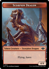 Scorpion Dragon // Plot Double-Sided Token [Outlaws of Thunder Junction Tokens] MTG Single Magic: The Gathering | Red Claw Gaming