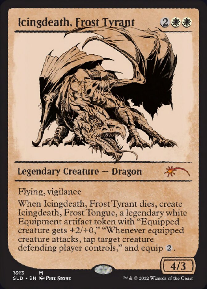 Icingdeath, Frost Tyrant (Showcase) [Secret Lair Drop Series] MTG Single Magic: The Gathering | Red Claw Gaming