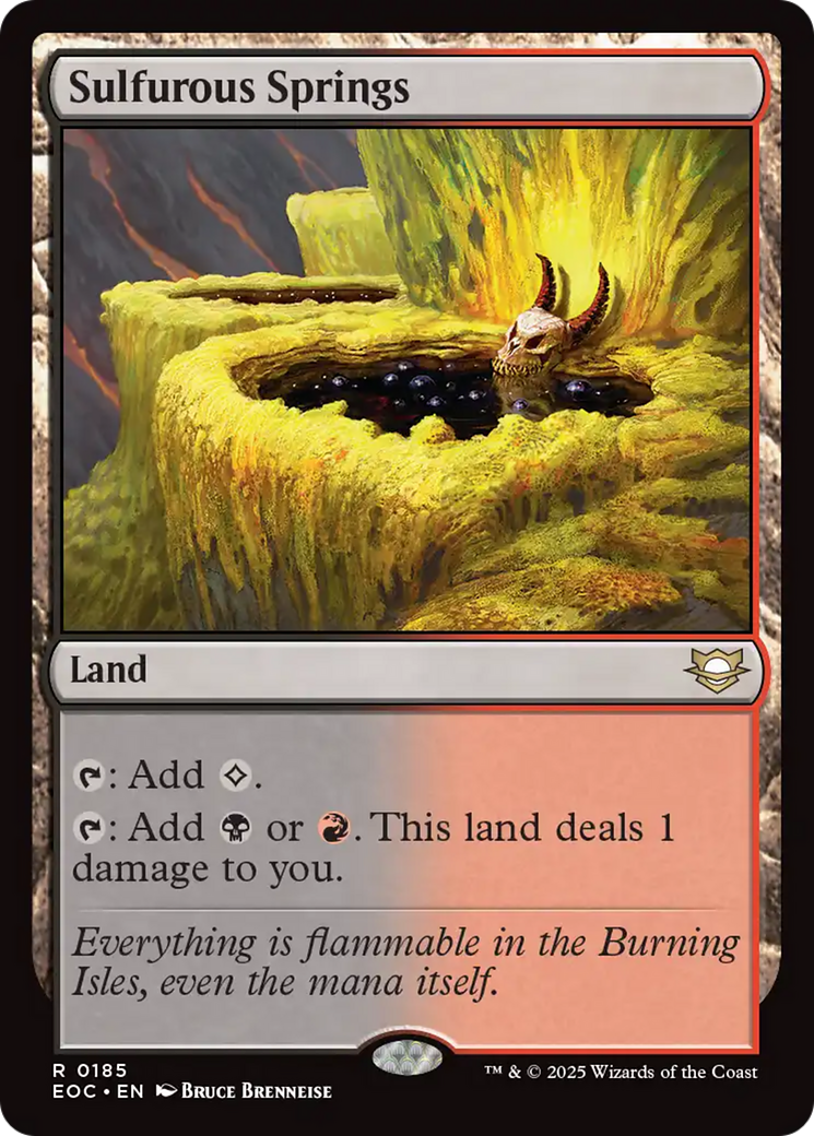 Sulfurous Springs [Edge of Eternities Commander] MTG Single Magic: The Gathering | Red Claw Gaming