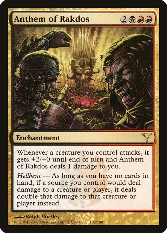 Anthem of Rakdos [Dissension] MTG Single Magic: The Gathering | Red Claw Gaming