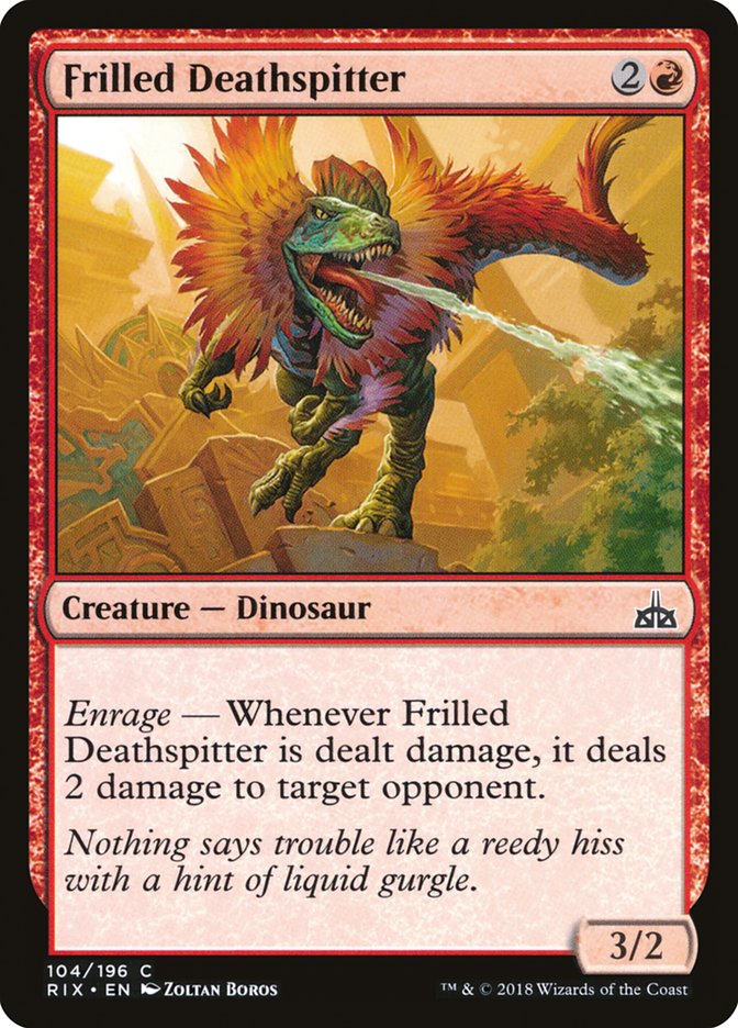 Frilled Deathspitter [Rivals of Ixalan] MTG Single Magic: The Gathering | Red Claw Gaming