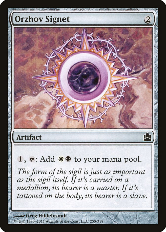 Orzhov Signet [Commander 2011] MTG Single Magic: The Gathering | Red Claw Gaming