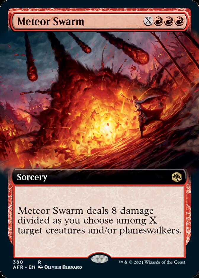 Meteor Swarm (Extended Art) [Dungeons & Dragons: Adventures in the Forgotten Realms] MTG Single Magic: The Gathering | Red Claw Gaming
