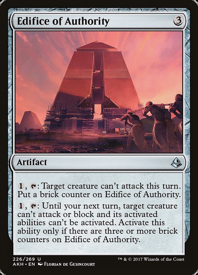 Edifice of Authority [Amonkhet] MTG Single Magic: The Gathering | Red Claw Gaming