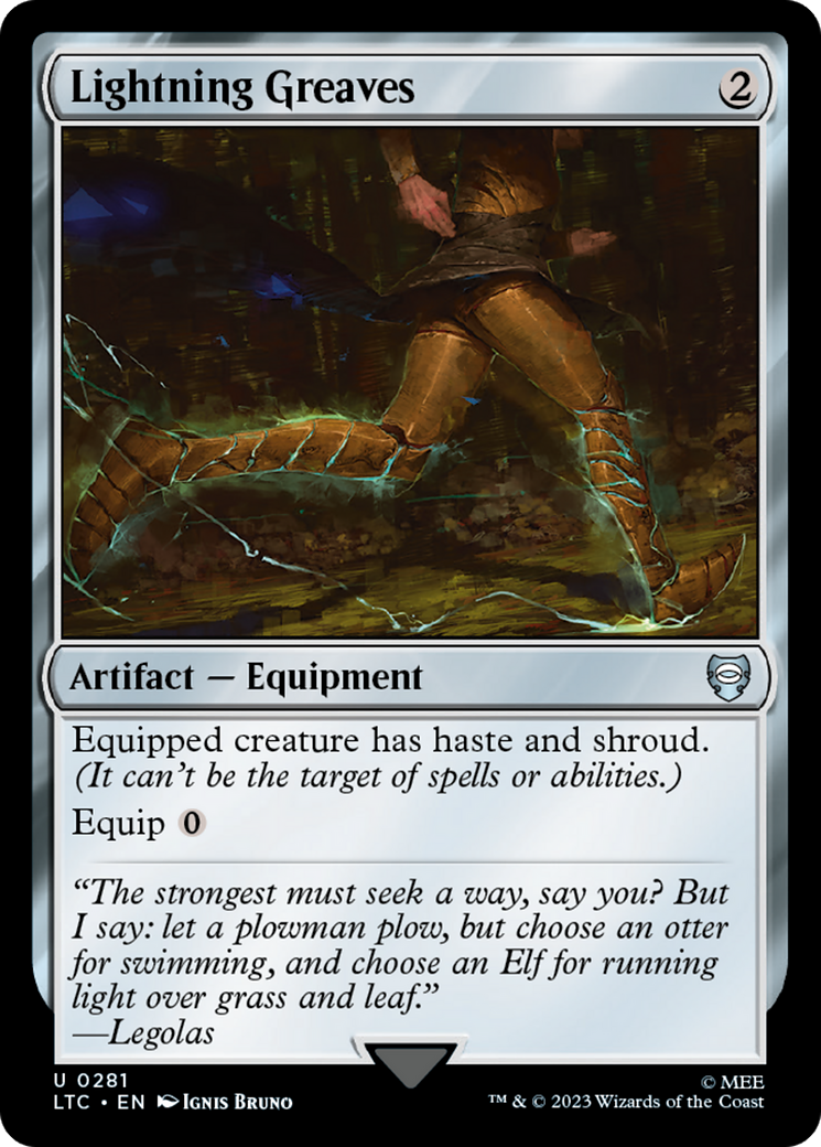 Lightning Greaves [The Lord of the Rings: Tales of Middle-Earth Commander] MTG Single Magic: The Gathering | Red Claw Gaming