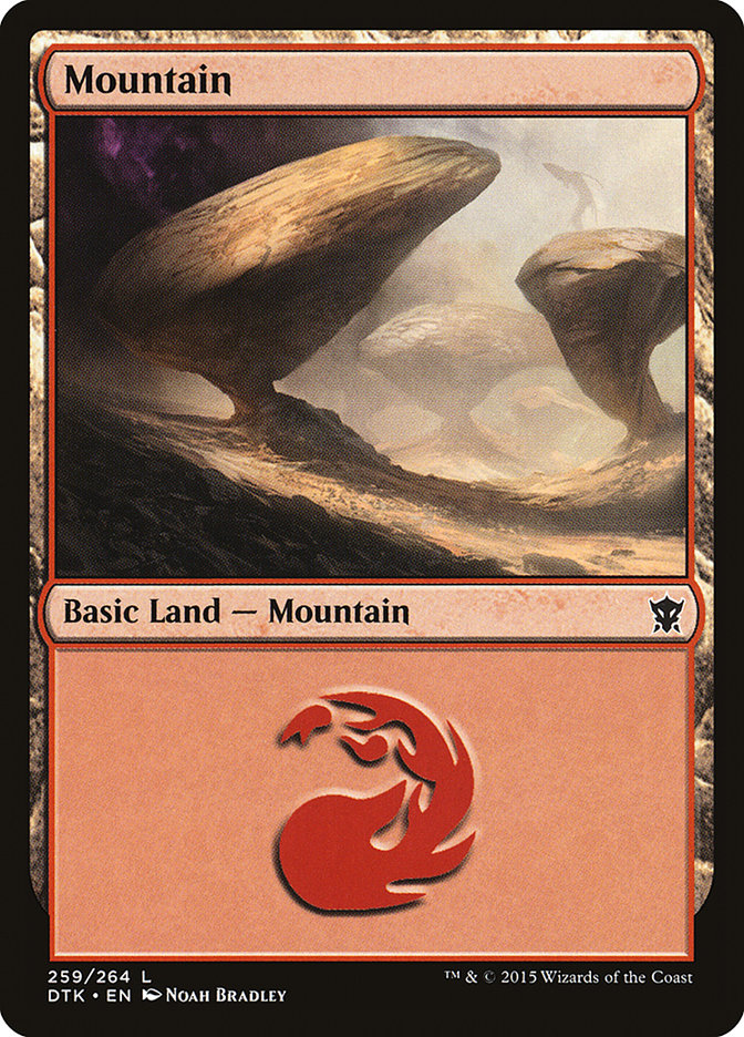 Mountain (259) [Dragons of Tarkir] MTG Single Magic: The Gathering | Red Claw Gaming