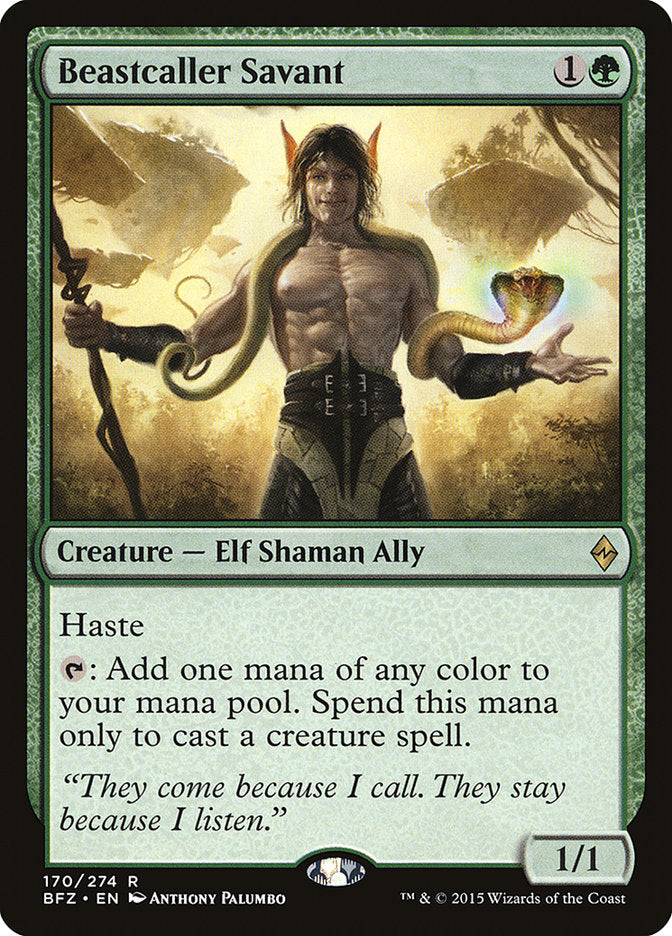Beastcaller Savant [Battle for Zendikar] MTG Single Magic: The Gathering | Red Claw Gaming