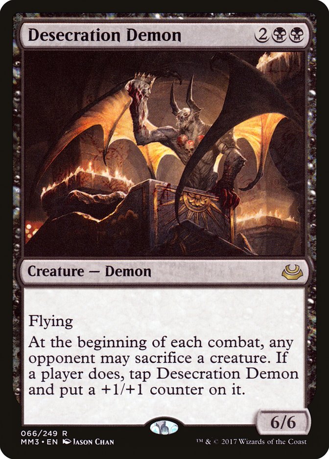 Desecration Demon [Modern Masters 2017] MTG Single Magic: The Gathering | Red Claw Gaming
