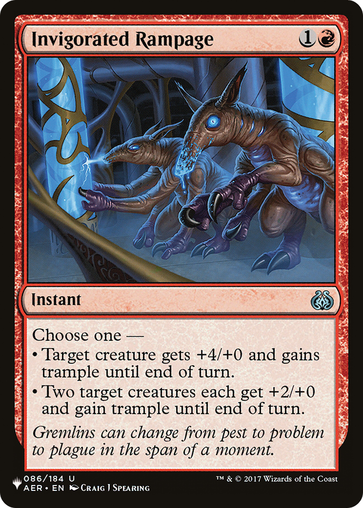 Invigorated Rampage [The List] MTG Single Magic: The Gathering | Red Claw Gaming