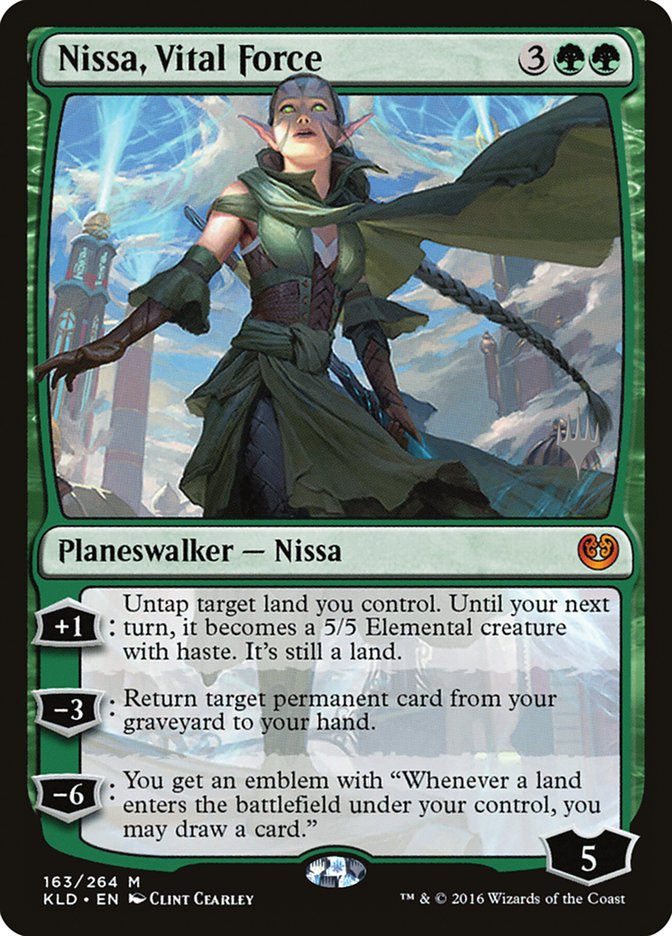 Nissa, Vital Force (Promo Pack) [Kaladesh Promos] MTG Single Magic: The Gathering | Red Claw Gaming
