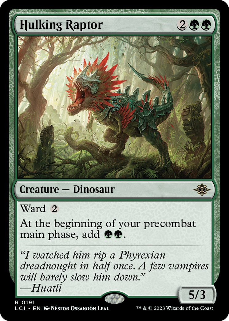 Hulking Raptor [The Lost Caverns of Ixalan] MTG Single Magic: The Gathering    | Red Claw Gaming