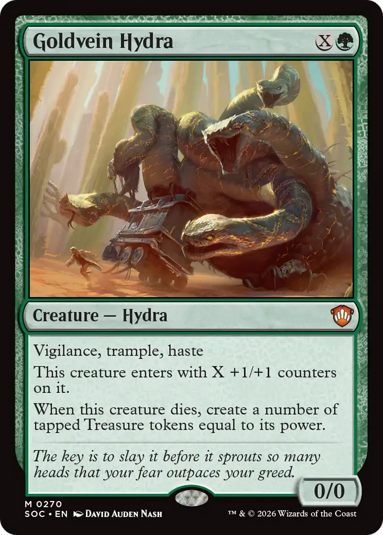 Goldvein Hydra [Secrets of Strixhaven Commander] MTG Single Magic: The Gathering | Red Claw Gaming
