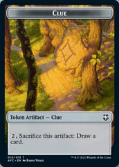 Clue // Treasure Double-Sided Token [Dungeons & Dragons: Adventures in the Forgotten Realms Commander Tokens] MTG Single Magic: The Gathering | Red Claw Gaming