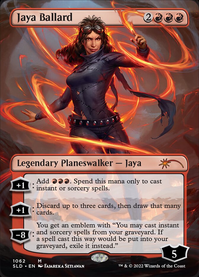 Jaya Ballard (Borderless) [Secret Lair Drop Series] MTG Single Magic: The Gathering | Red Claw Gaming
