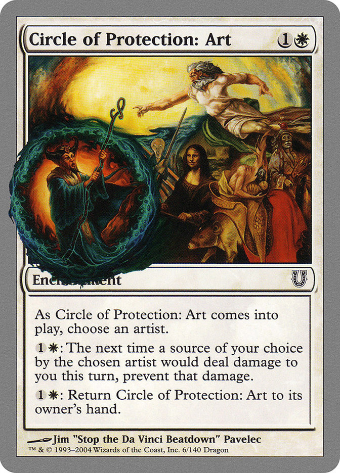 Circle of Protection: Art [Unhinged] MTG Single Magic: The Gathering | Red Claw Gaming