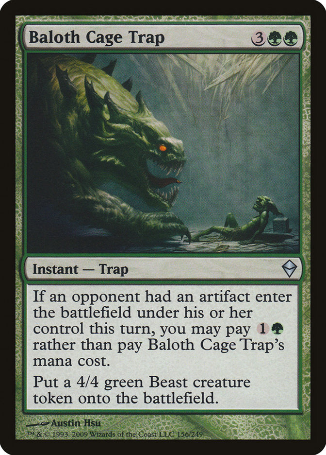 Baloth Cage Trap [Zendikar] MTG Single Magic: The Gathering | Red Claw Gaming