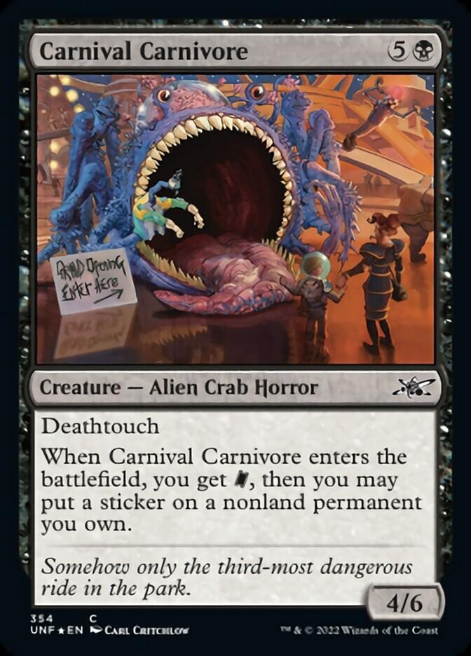 Carnival Carnivore (Galaxy Foil) [Unfinity] MTG Single Magic: The Gathering    | Red Claw Gaming