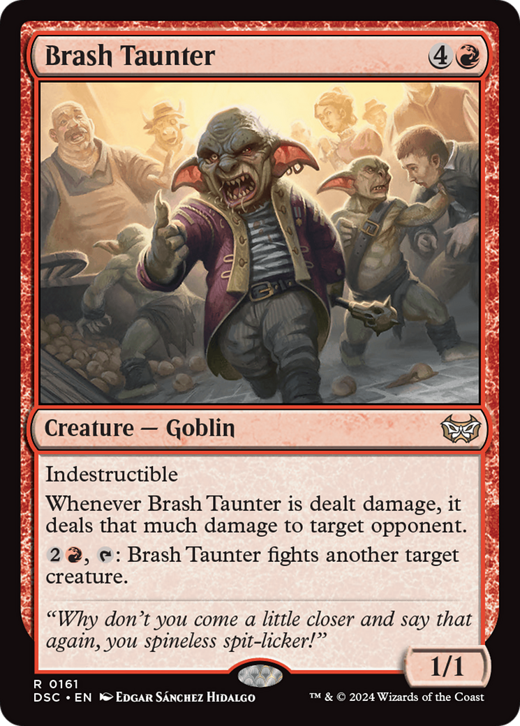 Brash Taunter [Duskmourn: House of Horror Commander] MTG Single Magic: The Gathering | Red Claw Gaming