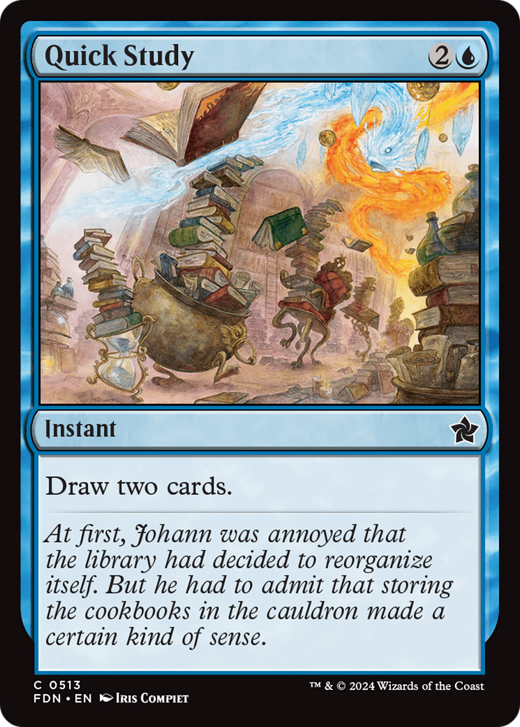 Quick Study [Foundations] MTG Single Magic: The Gathering | Red Claw Gaming