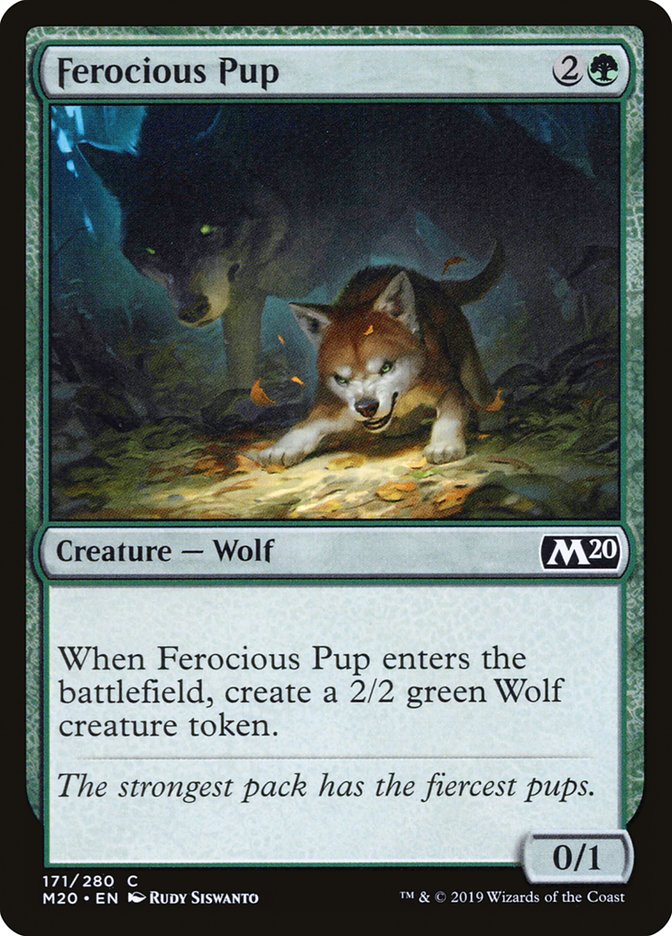 Ferocious Pup [Core Set 2020] MTG Single Magic: The Gathering | Red Claw Gaming