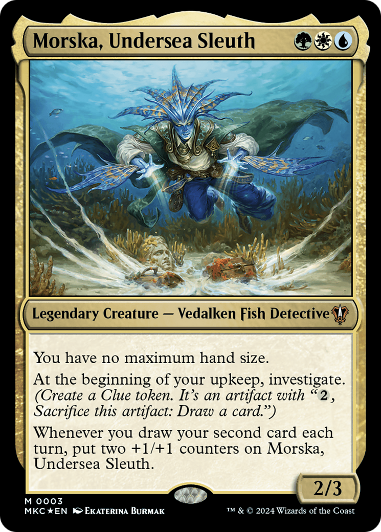 Morska, Undersea Sleuth [Murders at Karlov Manor Commander] MTG Single Magic: The Gathering    | Red Claw Gaming