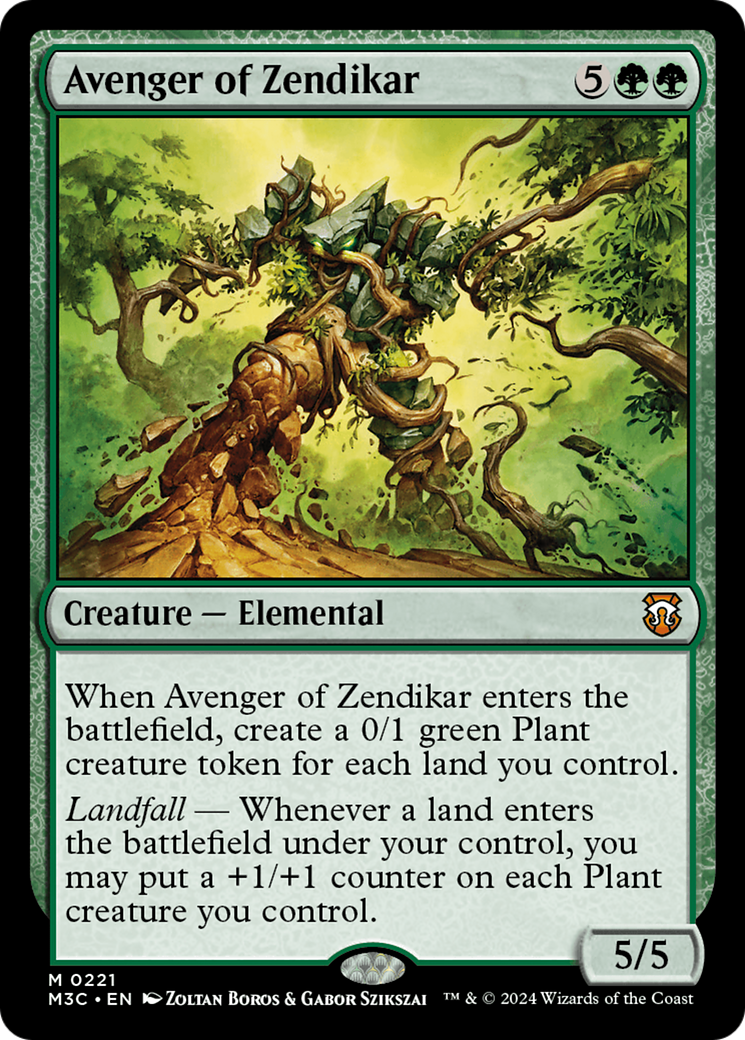 Avenger of Zendikar (Ripple Foil) [Modern Horizons 3 Commander] MTG Single Magic: The Gathering | Red Claw Gaming