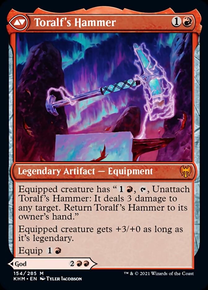 Toralf, God of Fury // Toralf's Hammer [Kaldheim] MTG Single Magic: The Gathering | Red Claw Gaming