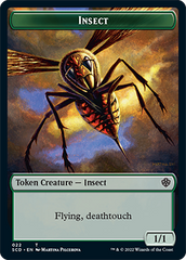 Insect // Human Warrior Double-Sided Token [Starter Commander Decks] MTG Single Magic: The Gathering | Red Claw Gaming
